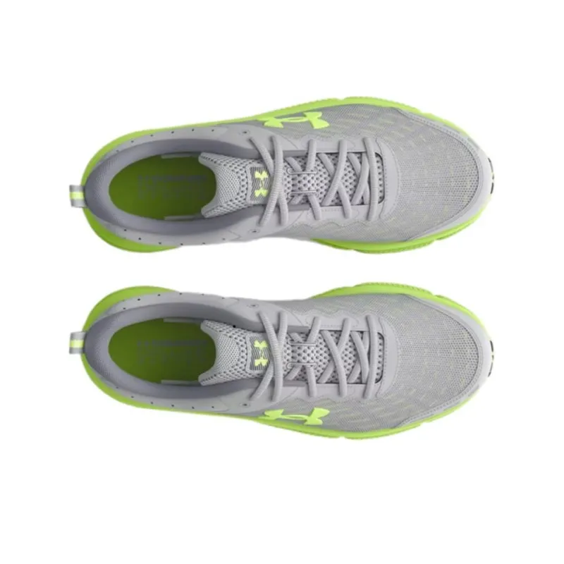 Under Armour Charged Assert 10 Anti Slip Wear Resistant Low Top Running Shoes Women's Gray Green-3
