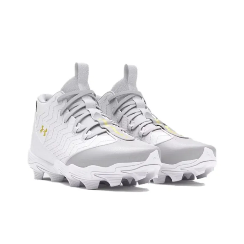 Under Armour Harper 9 Anti Slip Wear Resistant Mid Top Training Shoes Unisex White-1