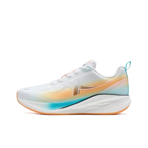 XTEP Speed 5.0LITE Running Shoes Women's Low-Top Classic White/Smart Blue/High Gloss Orange