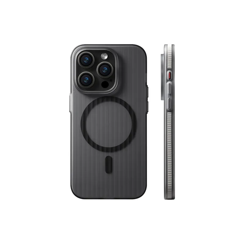 TXBX Matte Material Skin Feel Stripes Magnetic Phone Case Compatibility With Apple 15/14/13/12 Series-8