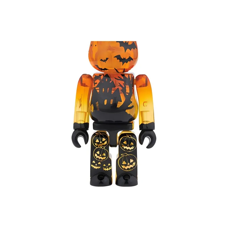 BE@RBRICK HALLOWEEN 2014 Halloween Transparent Orange Hang Tag Box 100%-3