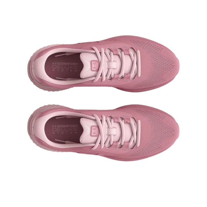 Under Armour Rogue 4 Lightweight Anti Slip And Wear Resistant Low Top Running Shoes Women's Pink-4