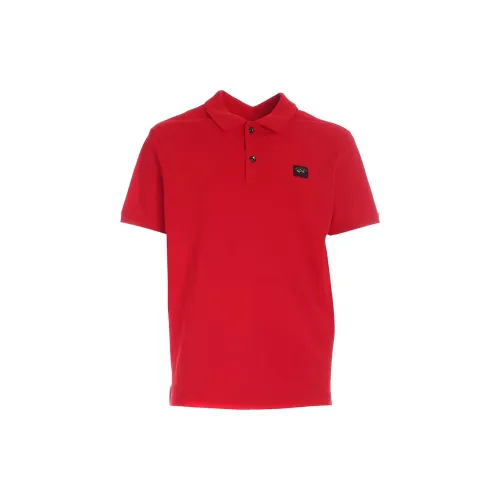 Paul & Shark Polo Shirts Men Red