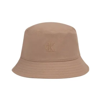 CALVIN KLEIN Cotton Bucket Hats Unisex Khaki