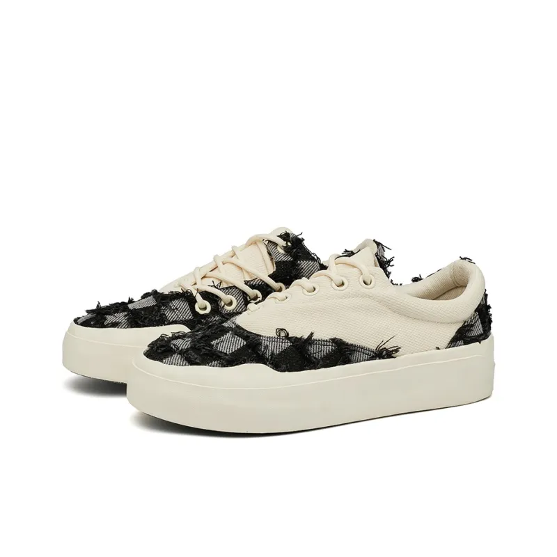 KAISER Checkerboard Piece Lightweight Anti Slip Low Top Skateboard Shoes Unisex-2
