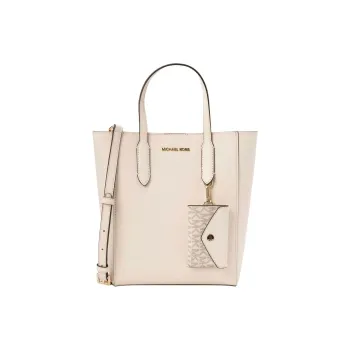 MICHAEL KORS Cow Leather Crossbody One Shoulder Handbag Small Size Women's Light Cream
