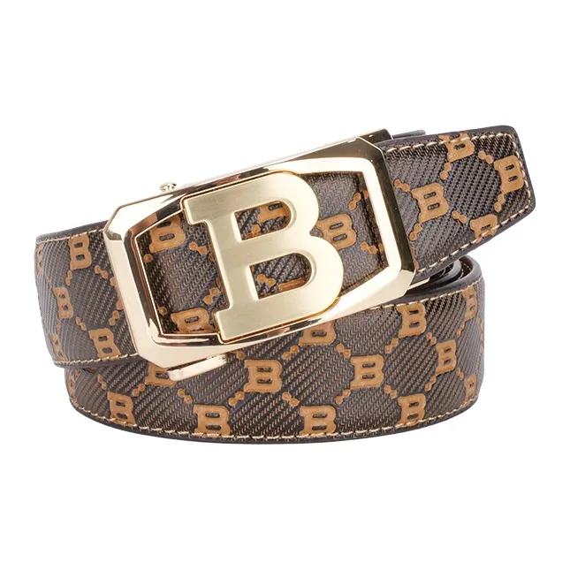NINE NAIL Cow Leather Genuine Leather Leather Belts Men's Width  3.5cm-5