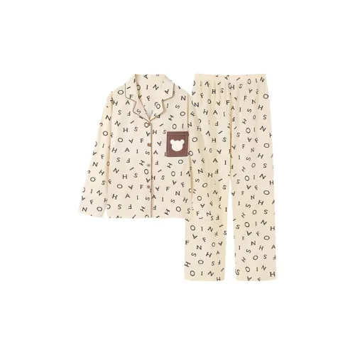 DanceBees Pajama Set Women's Apricot