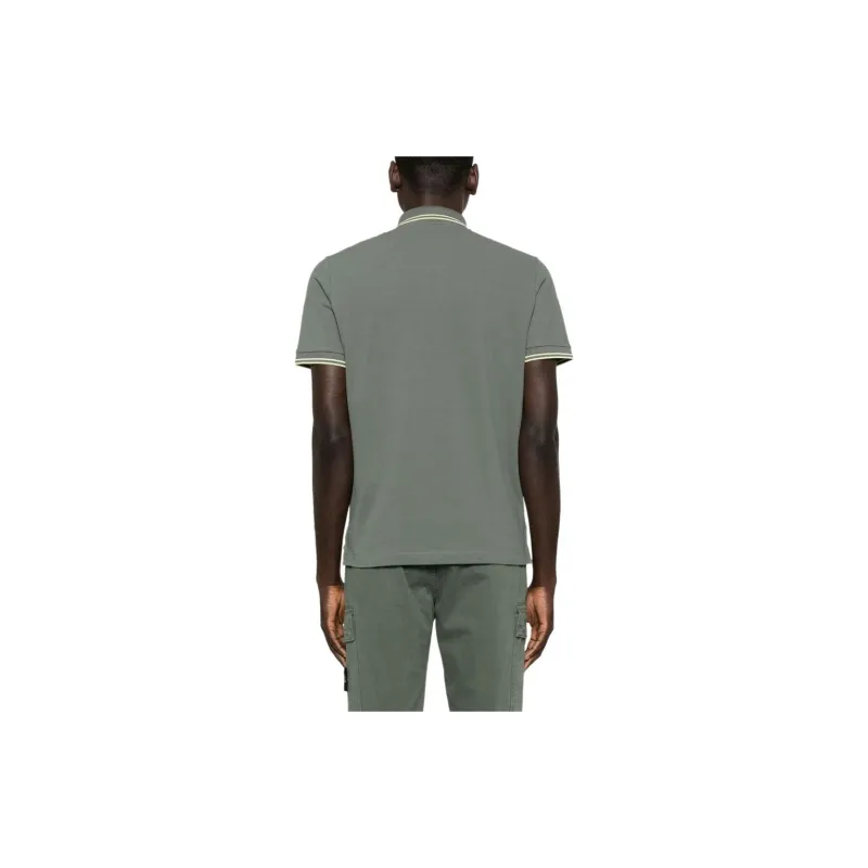 STONE ISLAND Compass appliqué Polo Shirt-4