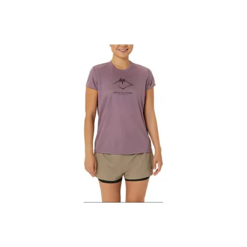 Asics SHORT SLEEVE TOP T-Shirts Women's Dark Light Fuchsia