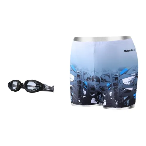 DOUBLEFISH Swimming Sets Polyester Elastane Beach Seaside Swimming Pool Men's