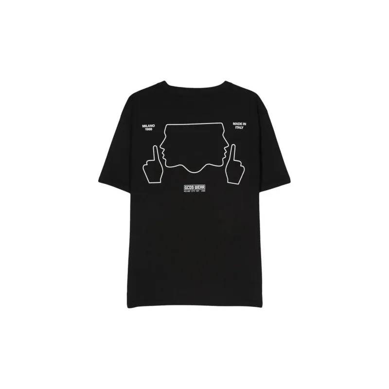 GCDS Do Not Talk To Me Cotton T shirt-1