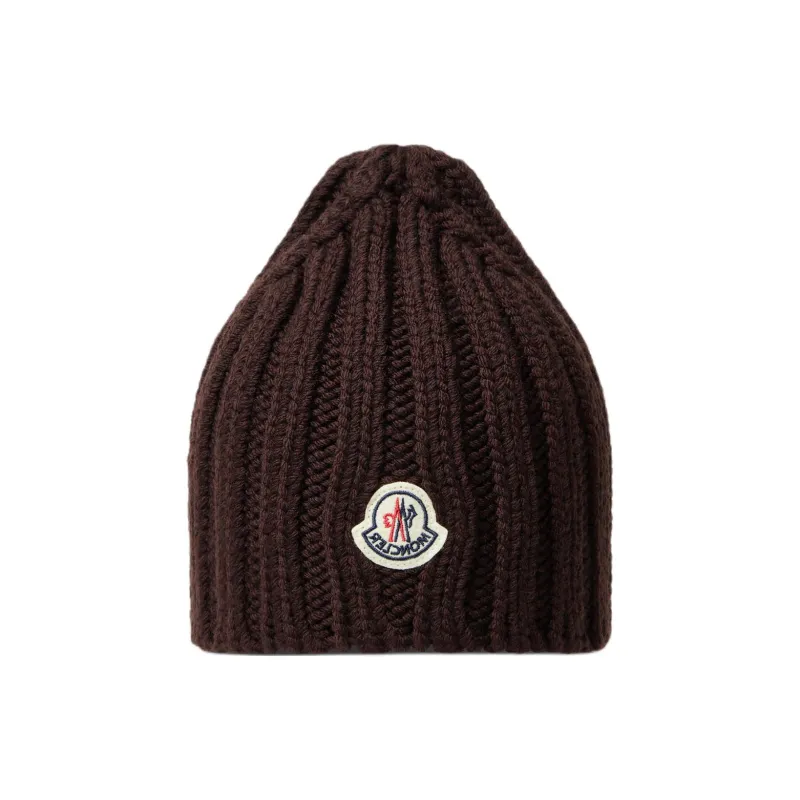Moncler Wool Beanies Unisex Brown-2