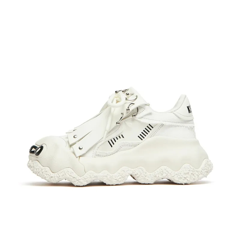 KEDDO Paint Is Not Dry Wear-Resistant Low-Top Chunky Sneakers Unisex-0