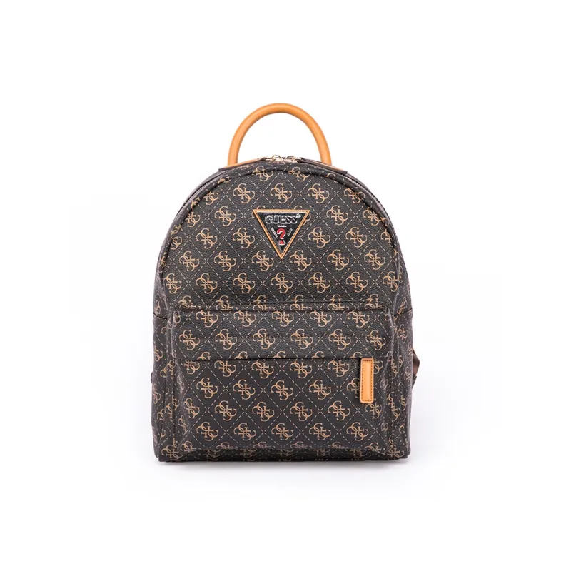 GUESS PU Versatile Commute Preppy Style Backpack Regular Women's Black-0