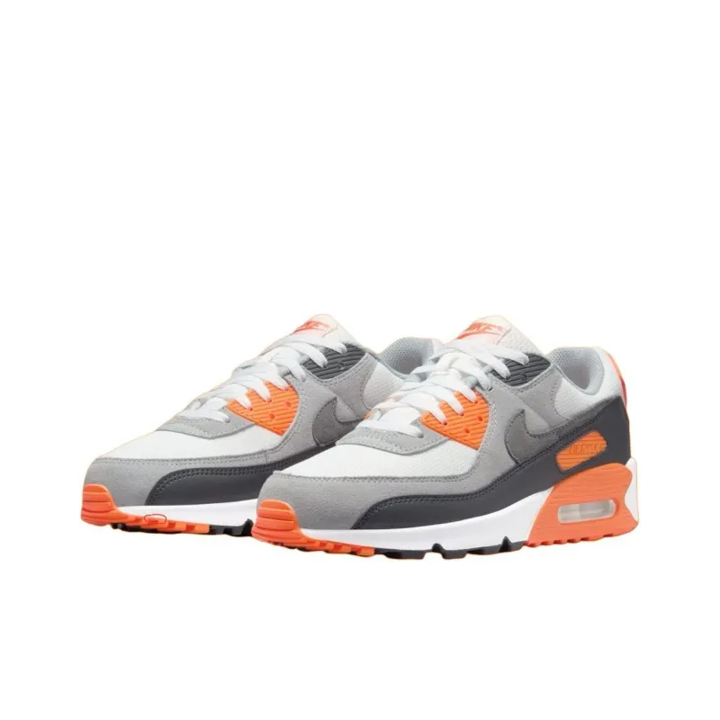 Nike Air Max 90 Summit White Safety Orange Dark Smoke Grey Smoke Grey-2