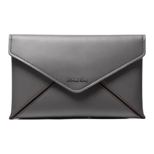MICHAEL KORS Leather Wallet Women's Slate Gray