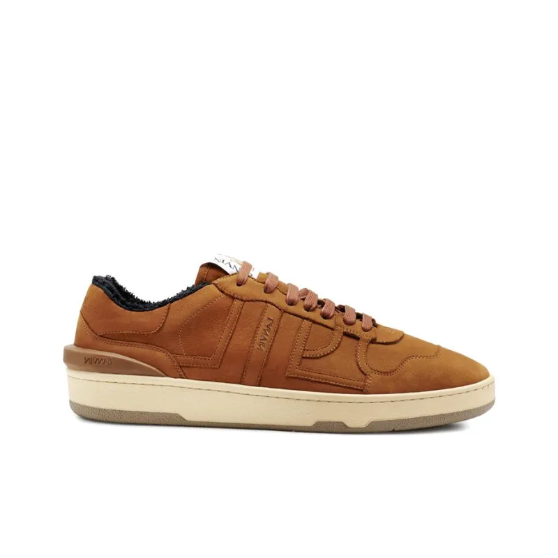 Lanvin Clay Skateboard Shoes Men Low Top Brown-1
