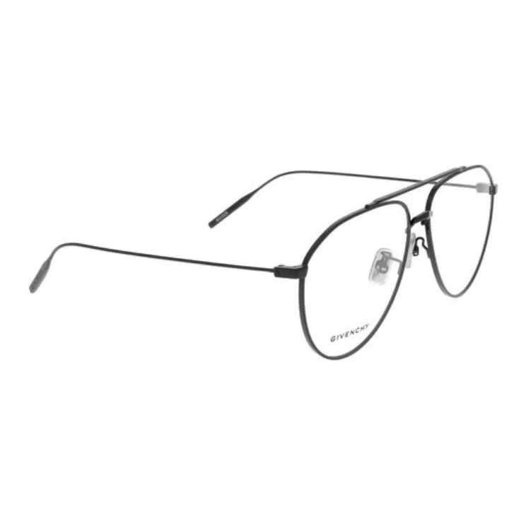 GIVENCHY Metal Aviator Eyeglass Frames Unisex Black-4