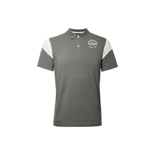 G-STAR RAW Polo Shirts Men Gray Green