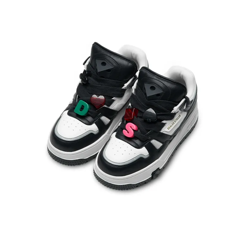 DEALER STREAK Anti Slip Wear Resistant Low Top Skateboard Shoes Unisex-6
