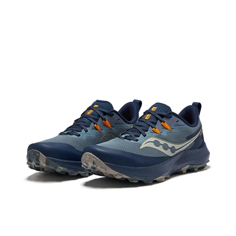 Saucony Low Top Running Shoes Men's Dark Gray Blue-3