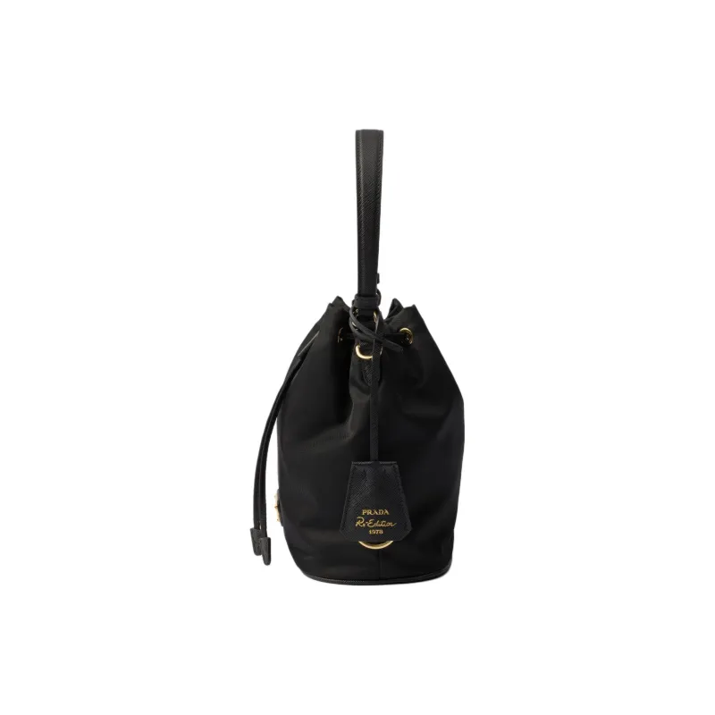 PRADA Re-EditionRe-Nylon Recyclable Nylon Bucket Bag Handbag Shoulder Bag Crossbody Bag Mini Women's Black-2