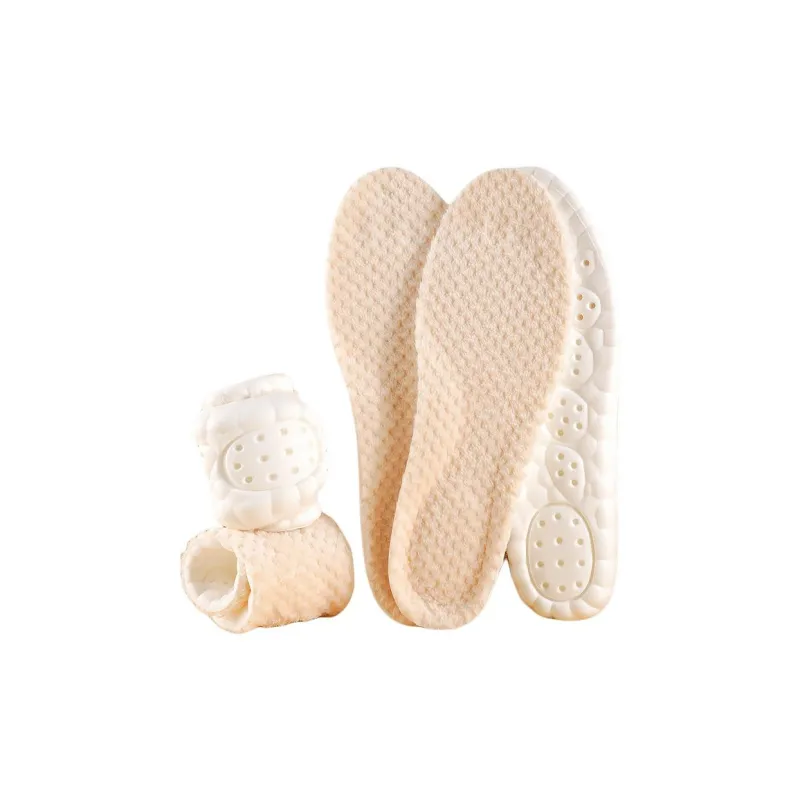 Footprint Tribe PU Pineapple Pattern Flannel Outer Lining Insoles Unisex-1