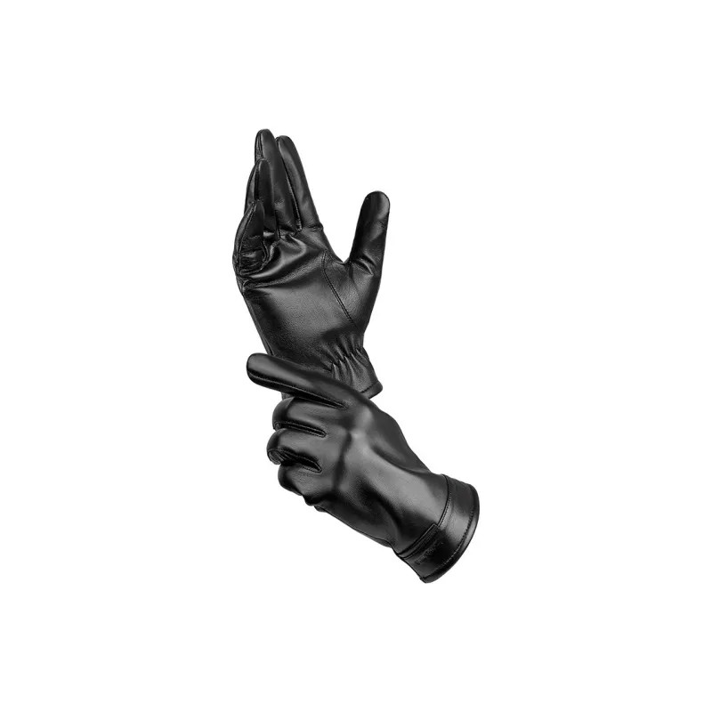 PIERRE CARDIN Sheepskin Gloves Men's Black-3