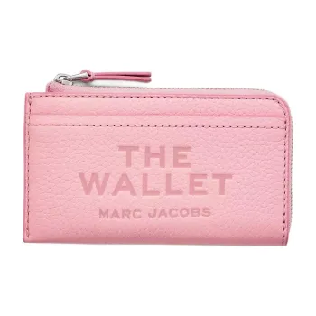 MARC JACOBS Full Grain Leather Wallet Women's Pink