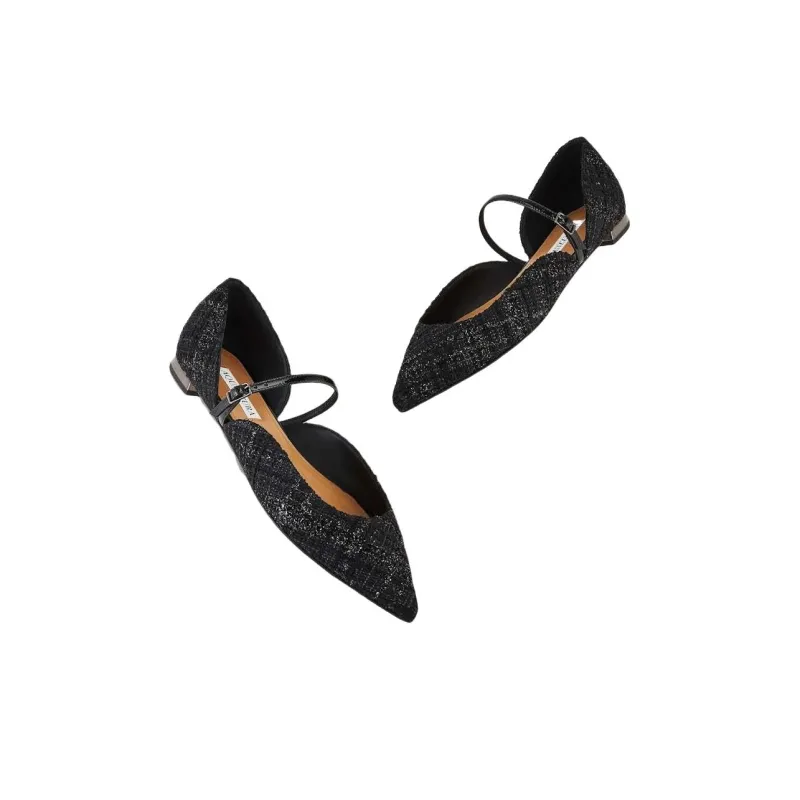 AQUAZZURA Bellezza Casual Single Shoes Women's Black-3