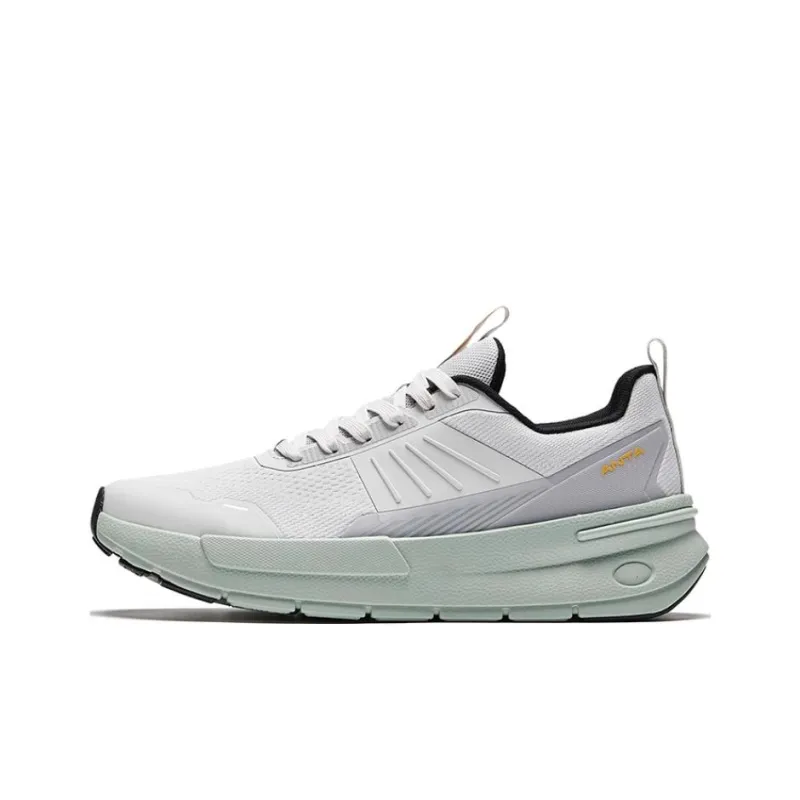 Anta Anti Slip Wear Resistant Low Top Casual Running Shoes Men's Gray-0