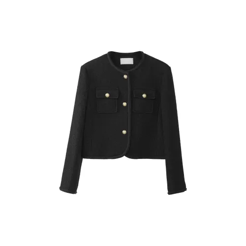 Fstudio Cropped Coats Women's Black