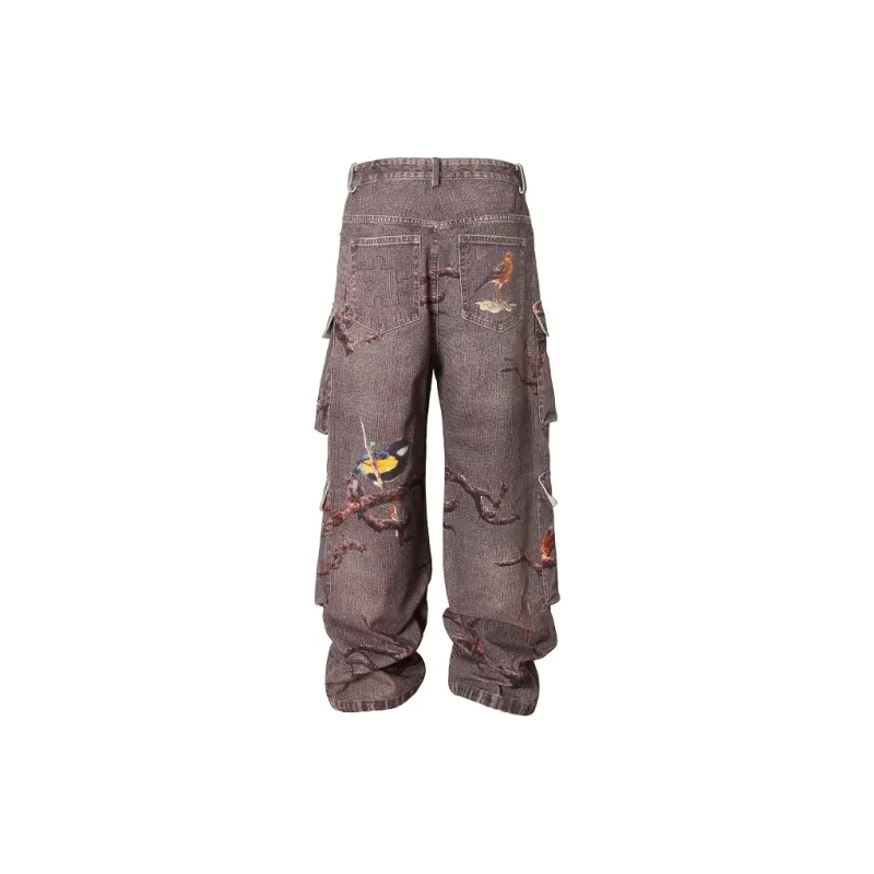YADcrew Jeans Unisex Dark Purple-1