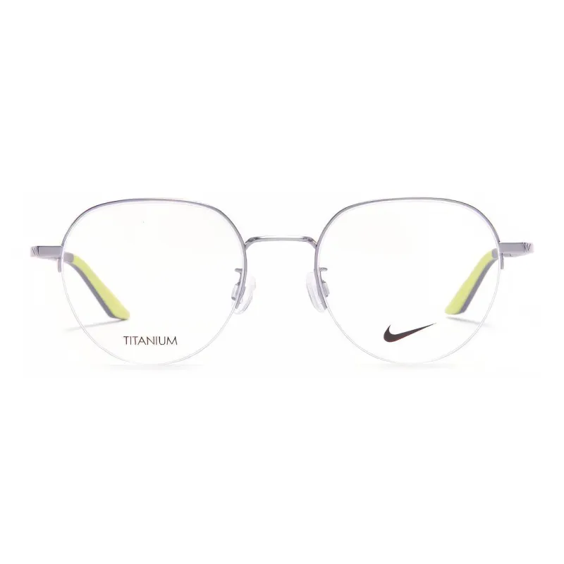 Nike Titanium Alloy Round Eyeglass Frames Unisex-1