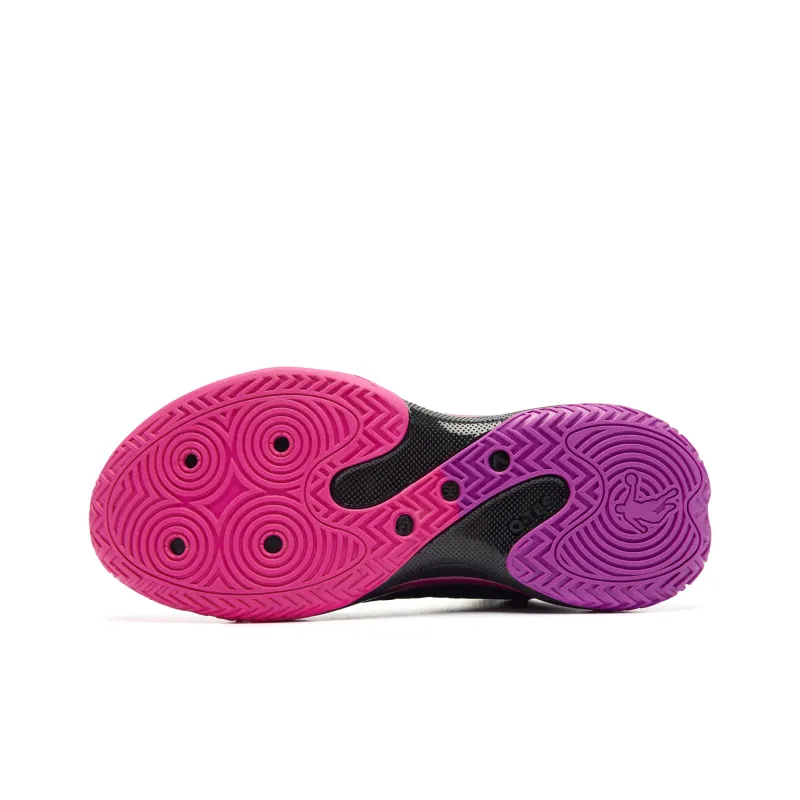 QIAODAN Battle Of The 7th Basketball Shoes Men Mid Top Black Flying Shadow Purple-5