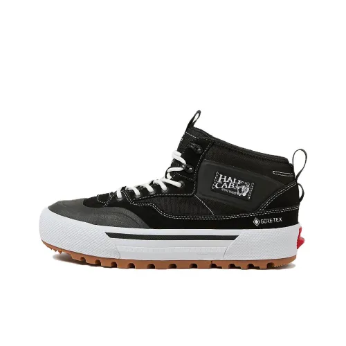 Vans Half Cab Skateboard Shoes Unisex Mid-Top Black/White