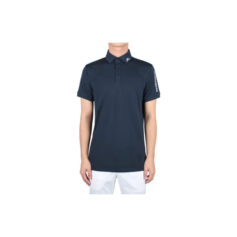 J.Lindeberg Tour Tech Logo embroidered Polo Shirt-1