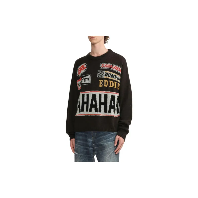 ERL Slogan intarsia Jumper-4