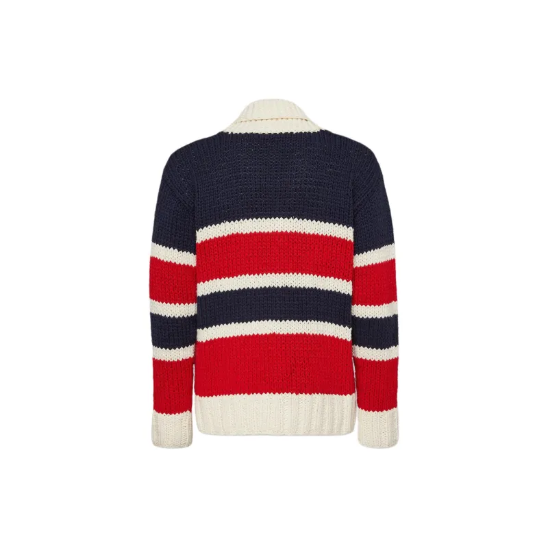 DSQUARED 2 Striped Knit Cardigan-1