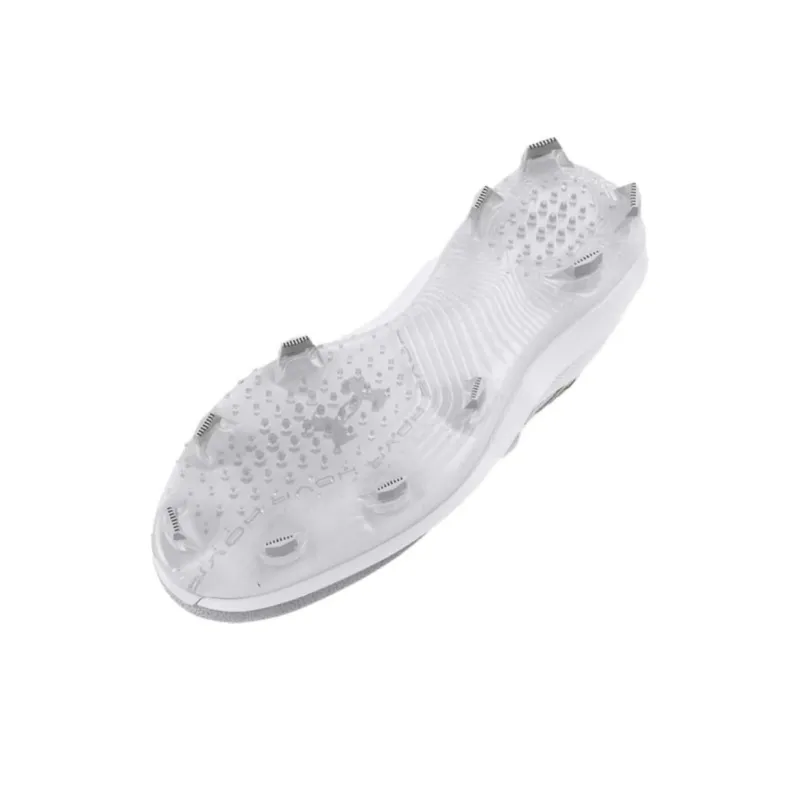 Under Armour Anti Slip Wear Resistant Mid Top Training Shoes Men's White-4
