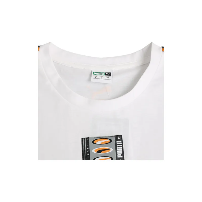 PUMA T Shirts Men White-4