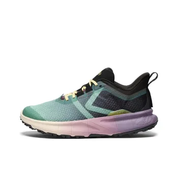 KEEN Anti Slip Wear Resistant Low Top Trail Running Shoes Women's Black Green