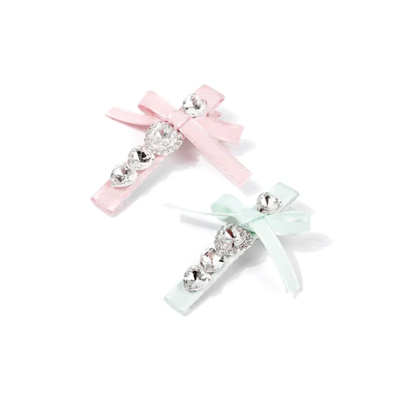 Crafts Women's Fabric Zirconia Hair Clips Women's-4