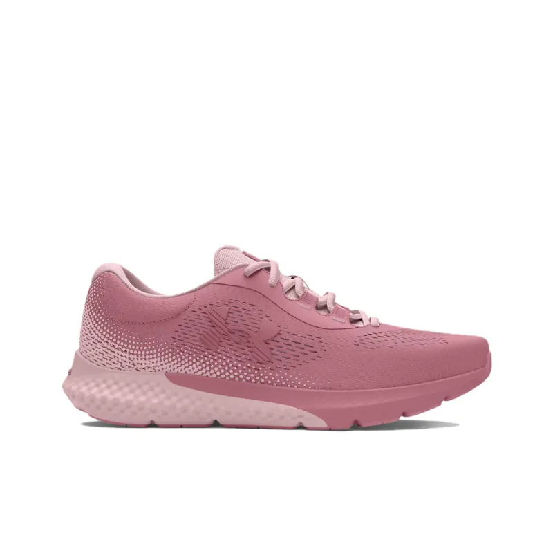 Under Armour Rogue 4 Lightweight Anti Slip And Wear Resistant Low Top Running Shoes Women's Pink-1