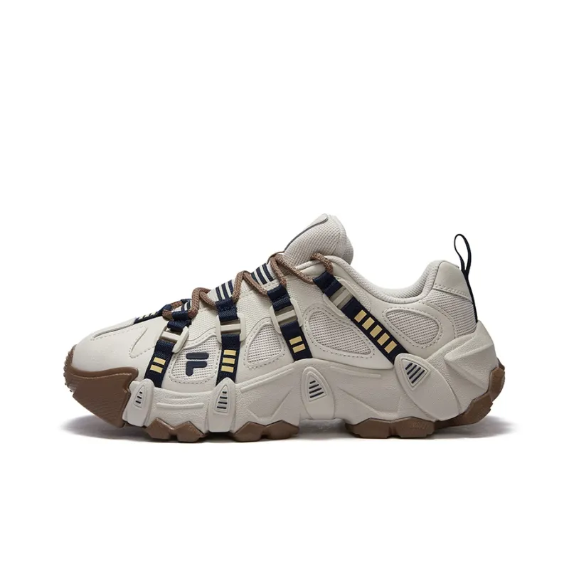 FILA FUSION EXOCET Mountains Anti-Slip Wear-Resistant Low-Top Casual Shoes Men's Beige Brown-0