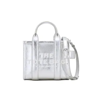 MARC JACOBS The Metallic Logo Detailed Crossbody Tote Bag
