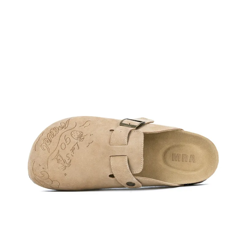 MR.A Abrasion Resistant Wrap toe Slippers Unisex Camel-1