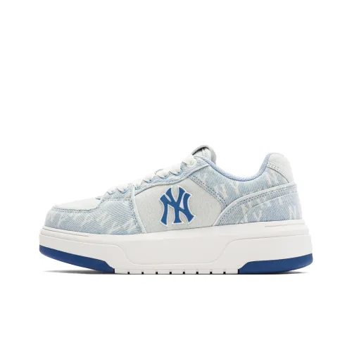 MLB New York Yankees Skateboard Shoes Unisex Low-Top Sky Blue