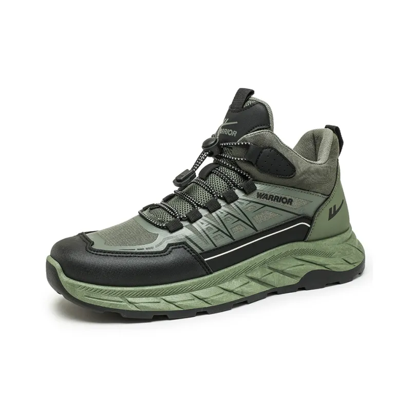 Warrior Lightweight Wear Resistant And Slip Resistant Low Top Trekking Shoes Men's Army Green/Black-2